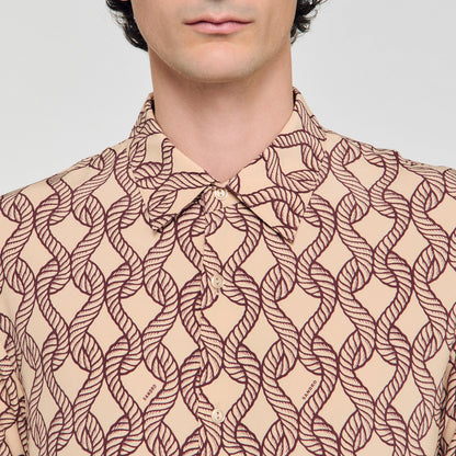 Loose-fit rope print shirt | Sandro