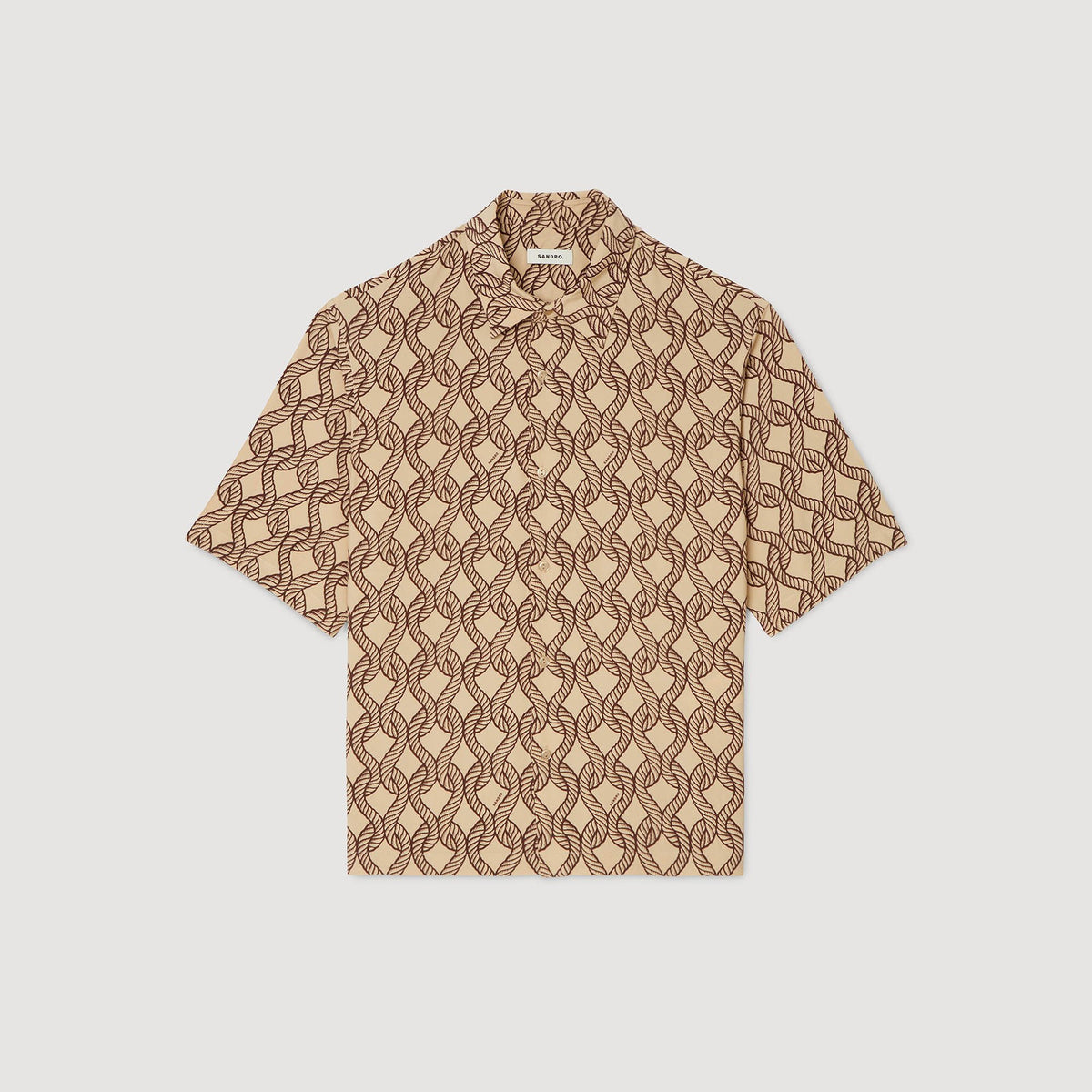 Loose-fit rope print shirt | Sandro