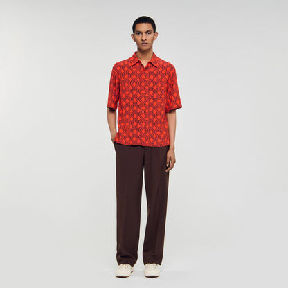 Loose-fit rope print shirt | Sandro