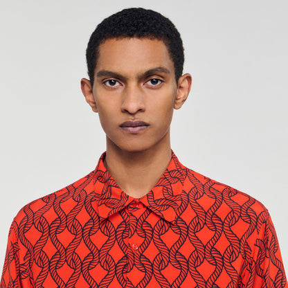 Loose-fit rope print shirt | Sandro