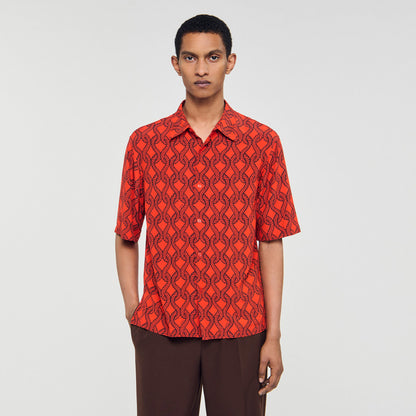 Loose-fit rope print shirt | Sandro