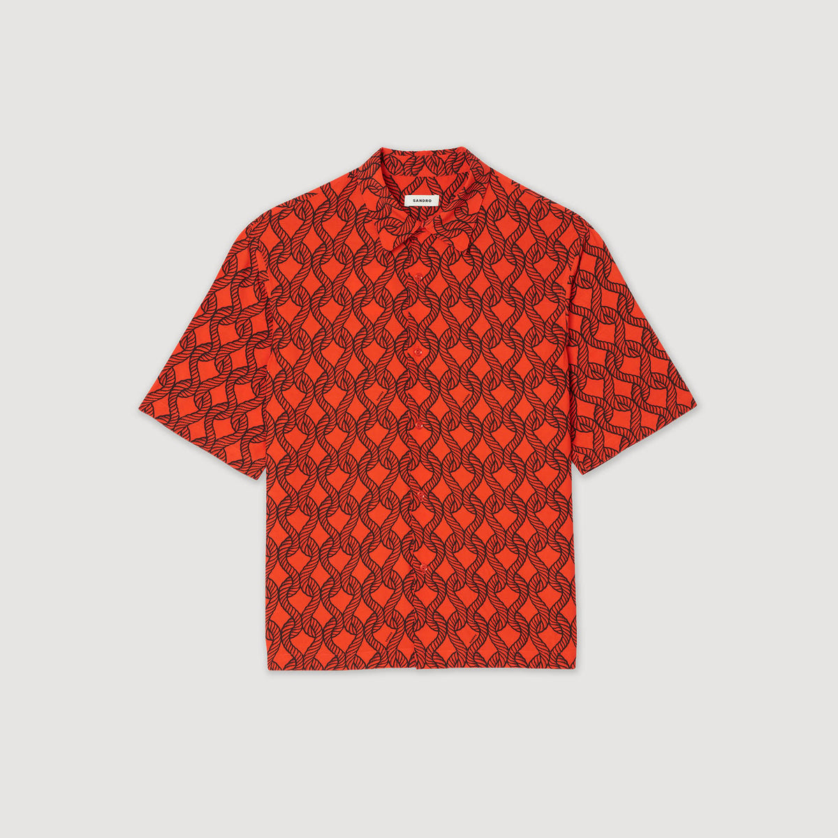 Loose-fit rope print shirt | Sandro