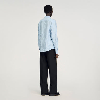 Crinkled effect shirt | Sandro
