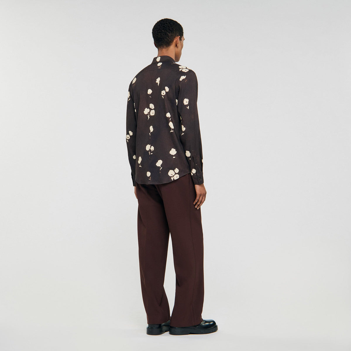 Floral print linen shirt | Sandro