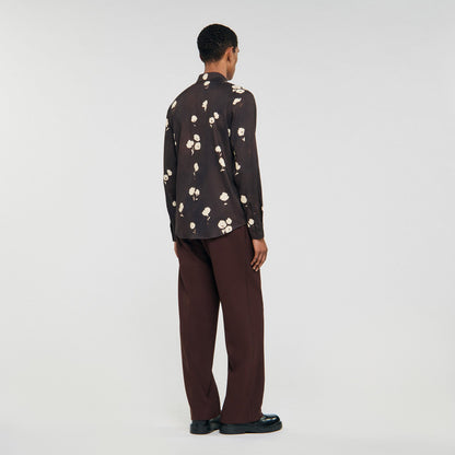 Floral print linen shirt | Sandro