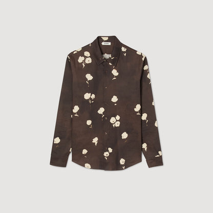 Floral print linen shirt | Sandro