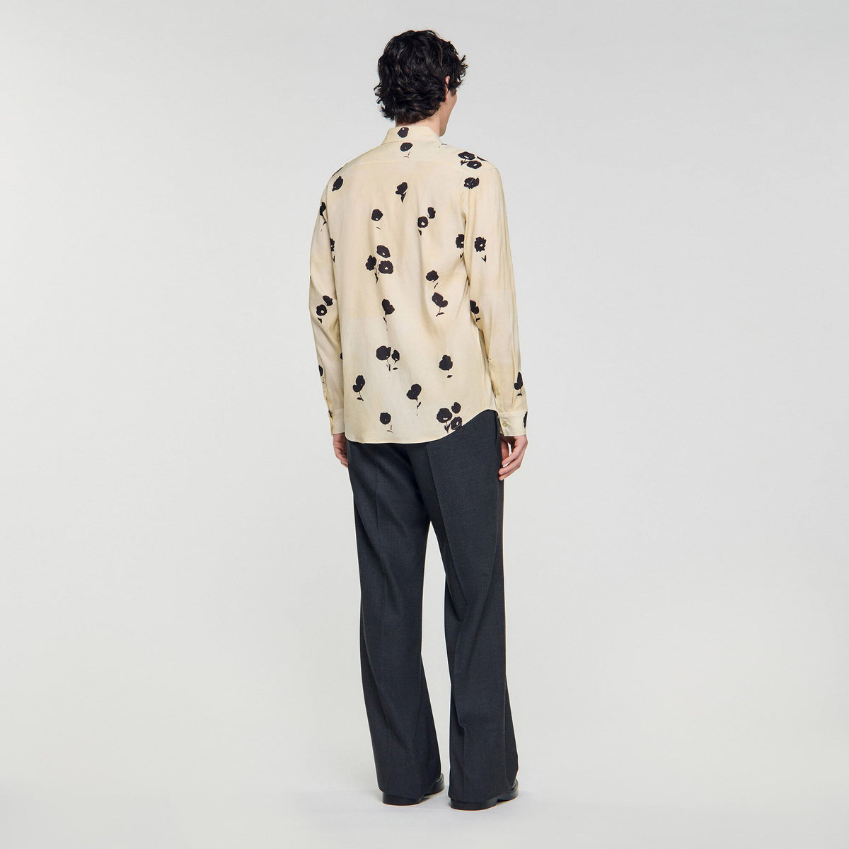 Floral print linen shirt | Sandro
