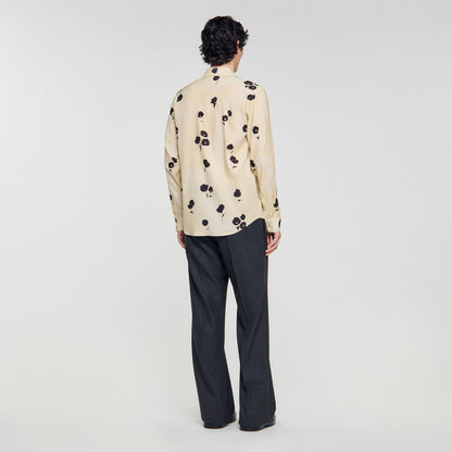 Floral print linen shirt | Sandro