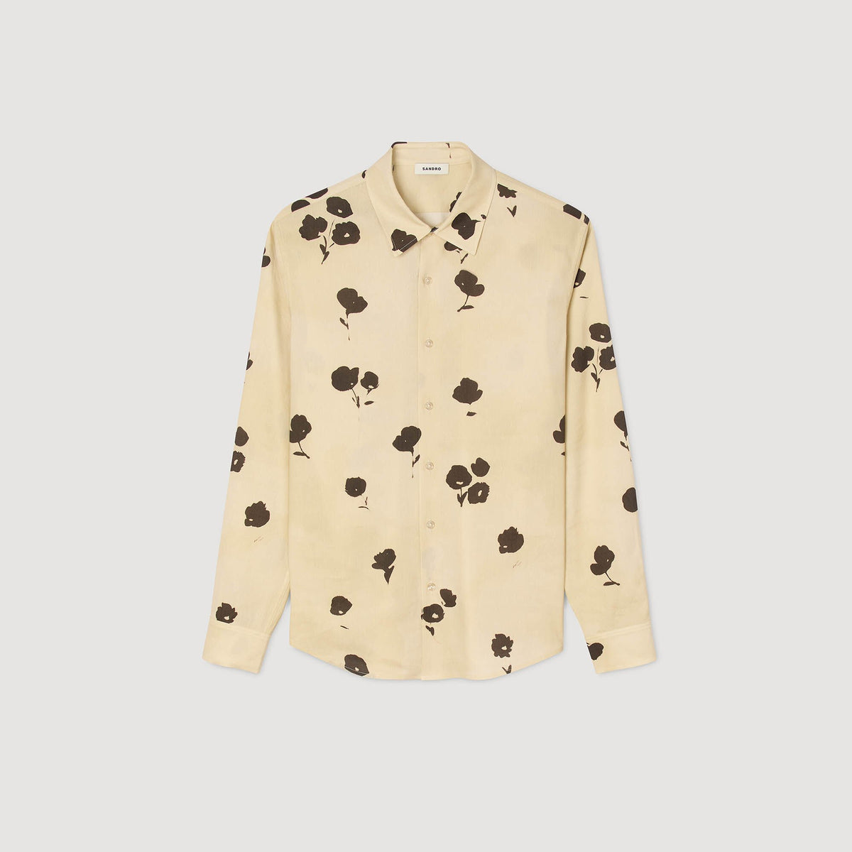 Floral print linen shirt | Sandro