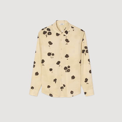 Floral print linen shirt | Sandro