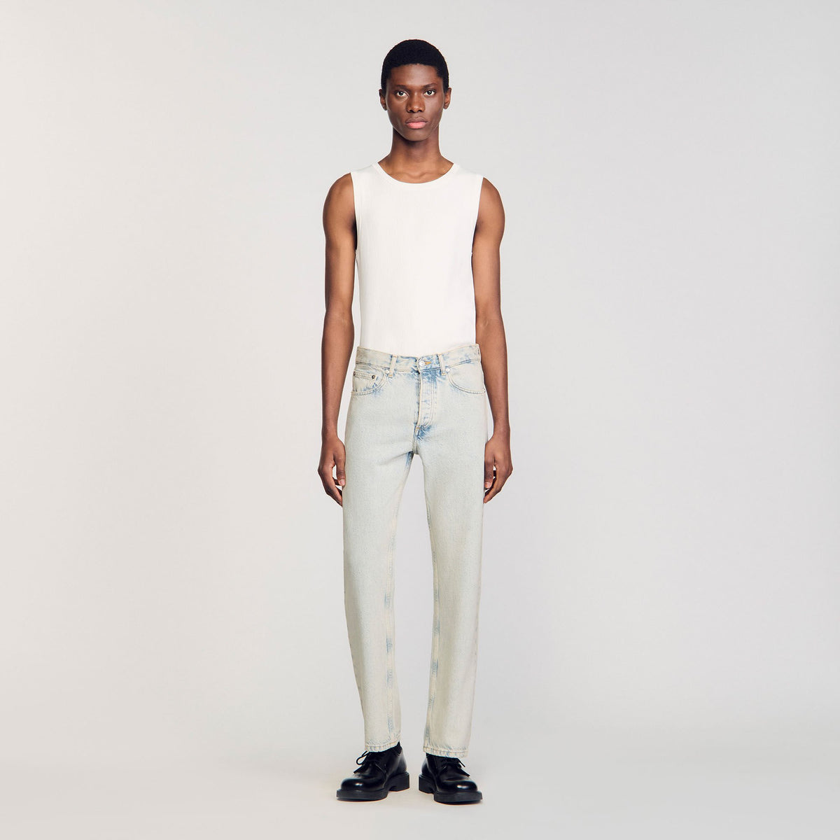 Regular faded jeans | Sandro