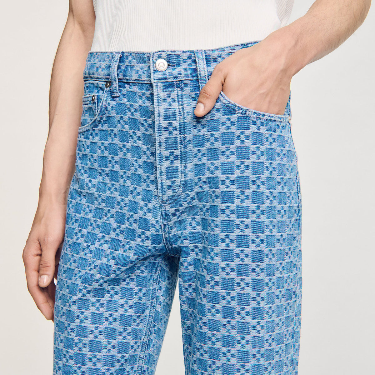 Regular-fit Square Cross jeans | Sandro