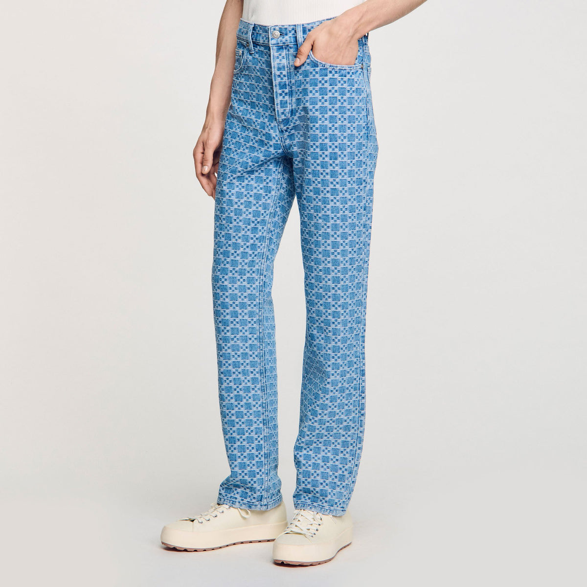 Regular-fit Square Cross jeans | Sandro