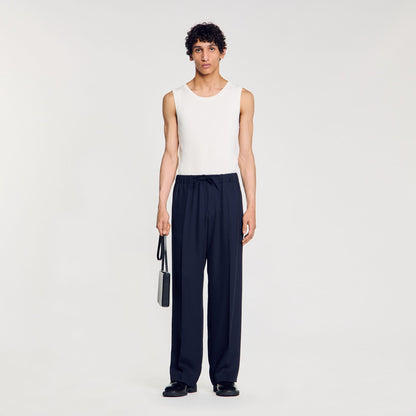 Elasticated wide-leg trousers | Sandro