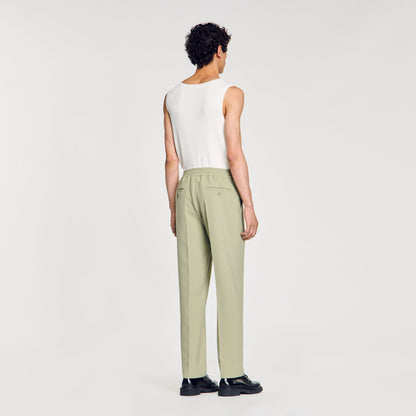 Elasticated straight-leg trousers | Sandro