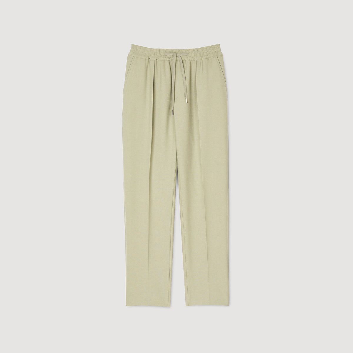 Elasticated straight-leg trousers | Sandro