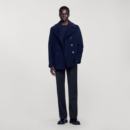 Wool pea coat | Sandro