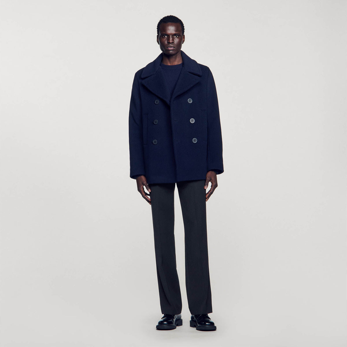 Wool pea coat | Sandro