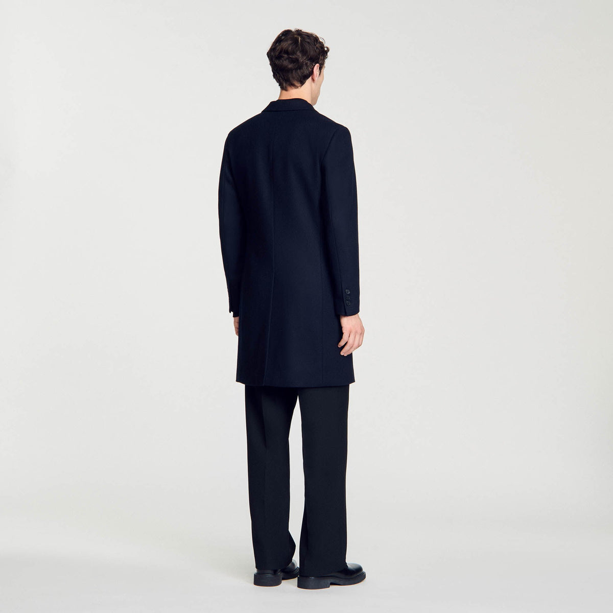 Wool broadcloth coat | Sandro