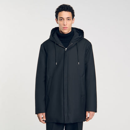 Hooded parka with zip | Sandro