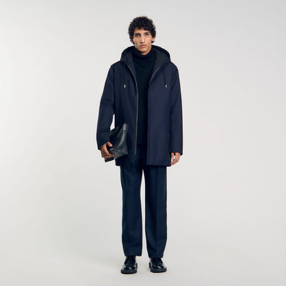 Hooded parka with zip | Sandro