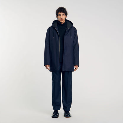 Hooded parka with zip | Sandro