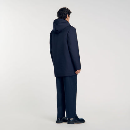 Hooded parka with zip | Sandro