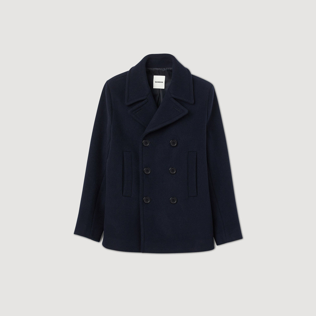 Straight-fit wool-blend coat | Sandro