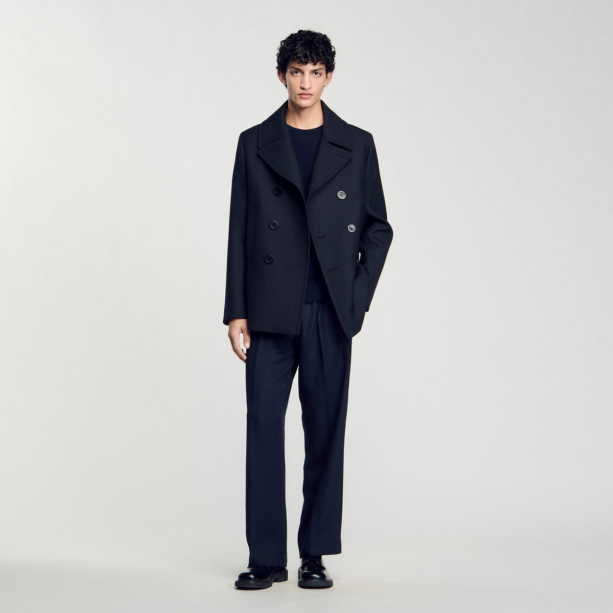Wool blend peacoat | Sandro