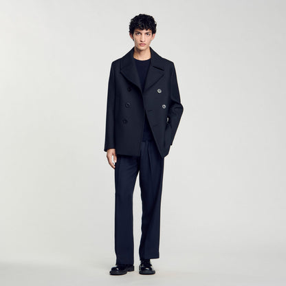Wool blend peacoat | Sandro