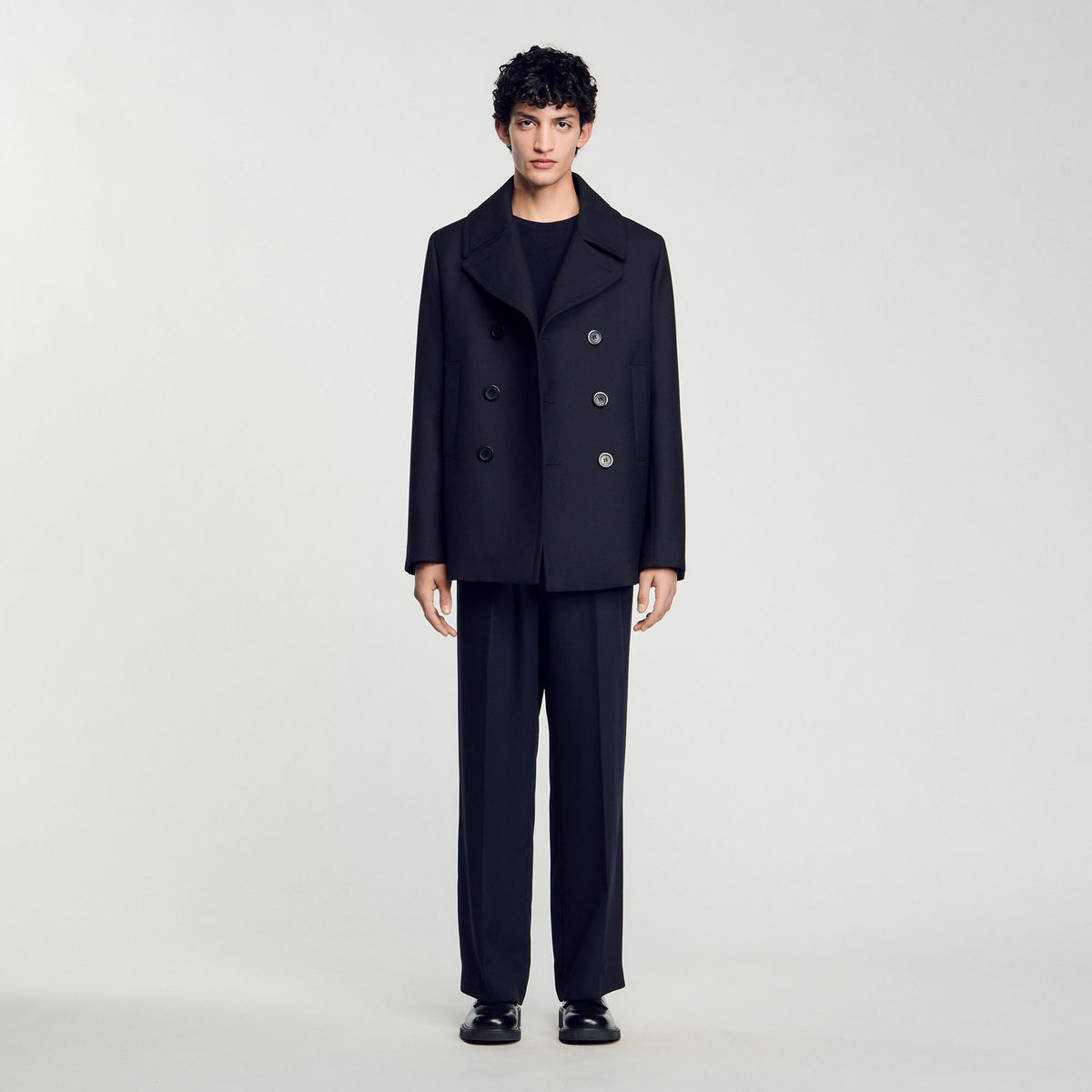 Wool blend peacoat | Sandro