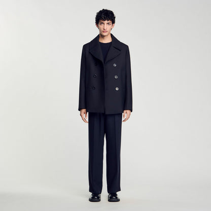 Wool blend peacoat | Sandro