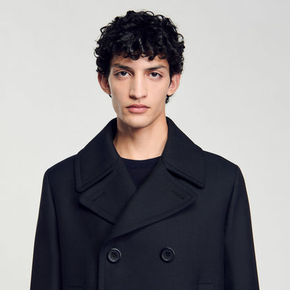Wool blend peacoat | Sandro