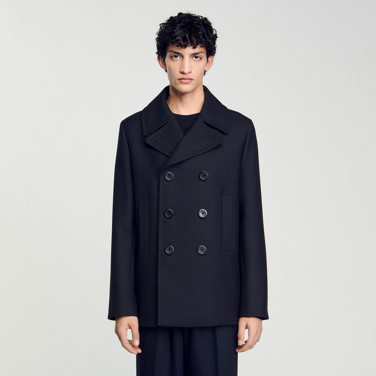 Wool blend peacoat | Sandro