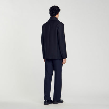 Wool blend peacoat | Sandro