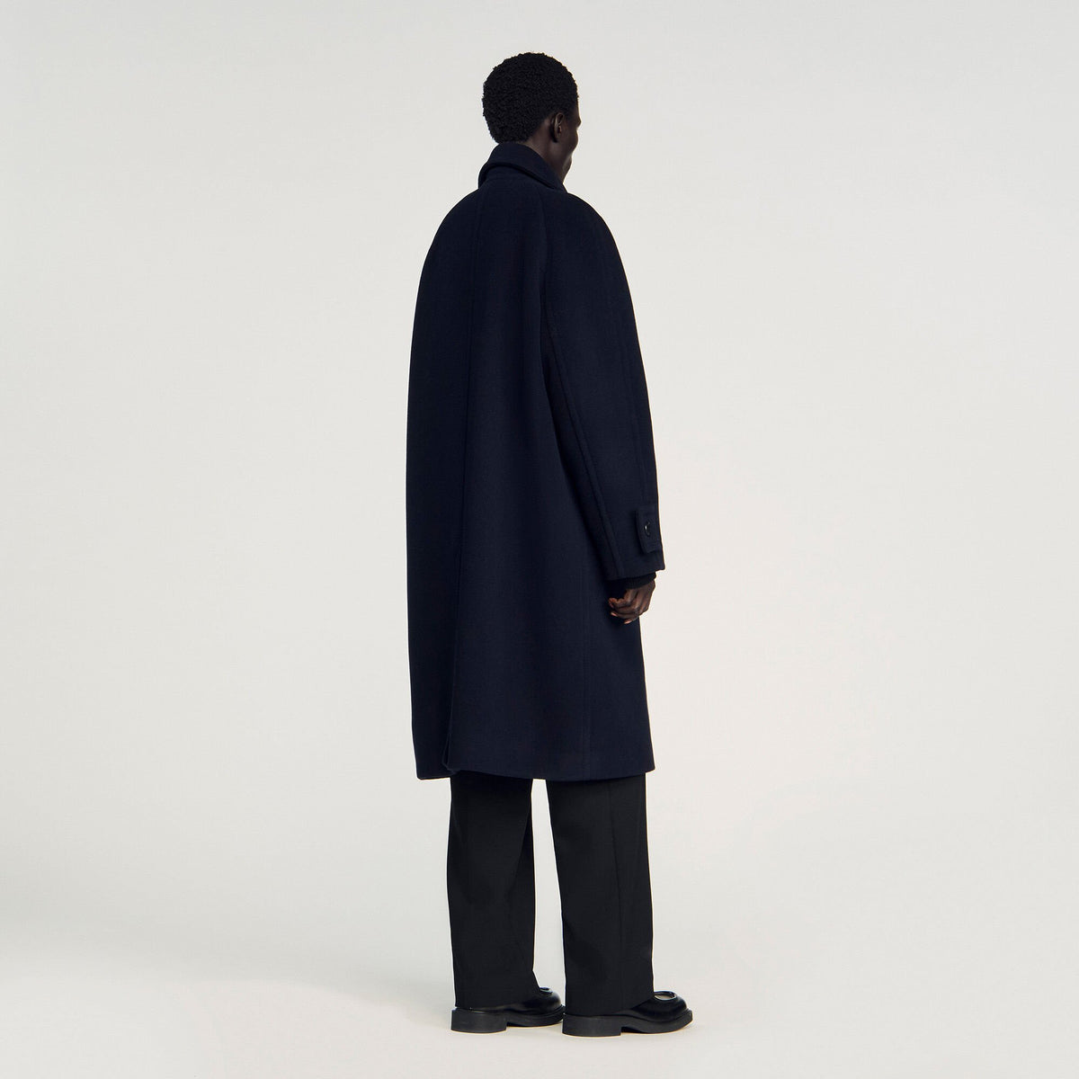 Double-breasted wool coat | Sandro