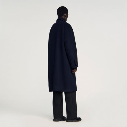 Double-breasted wool coat | Sandro