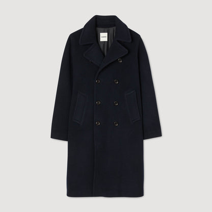 Double-breasted wool coat | Sandro