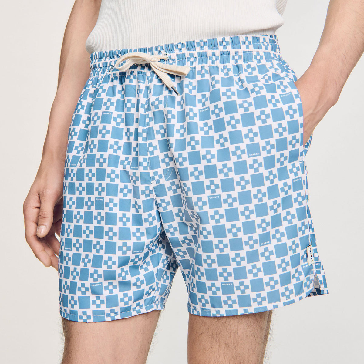 Square Cross swim shorts | Sandro