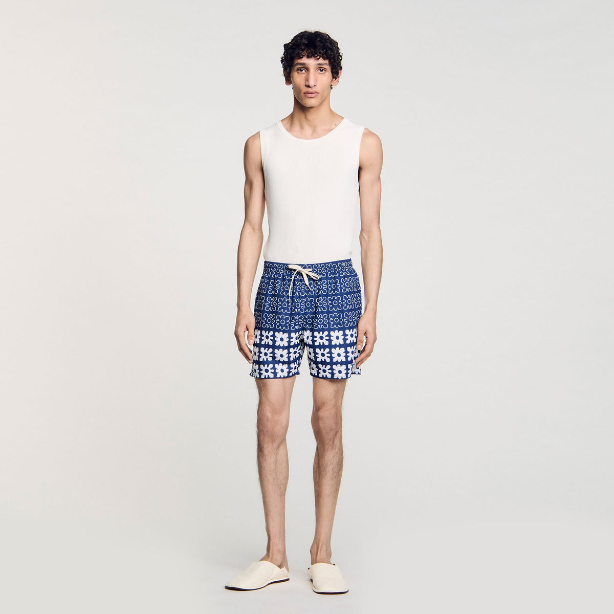 Floral print swim trunks | Sandro