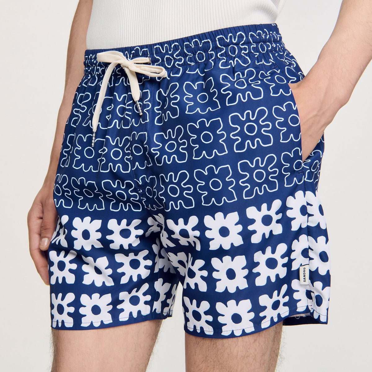 Floral print swim trunks | Sandro