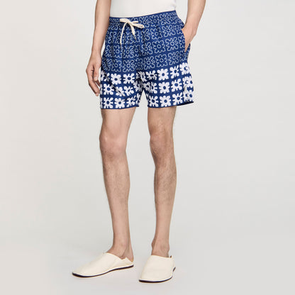 Floral print swim trunks | Sandro