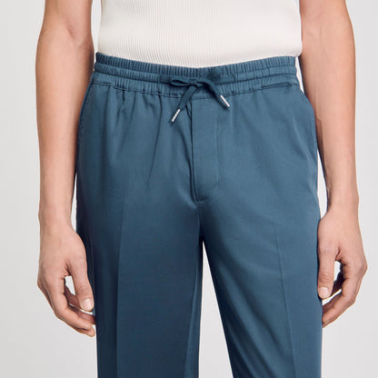 Elasticated straight-leg trousers | Sandro