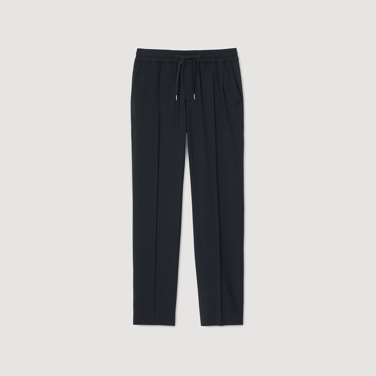 Elasticated straight-leg trousers | Sandro