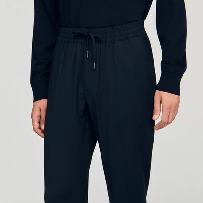 Elasticated straight-leg trousers | Sandro