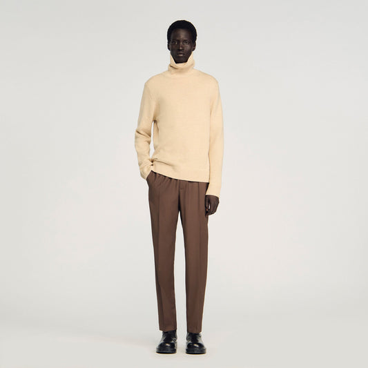 Elasticated straight-leg pants | Sandro