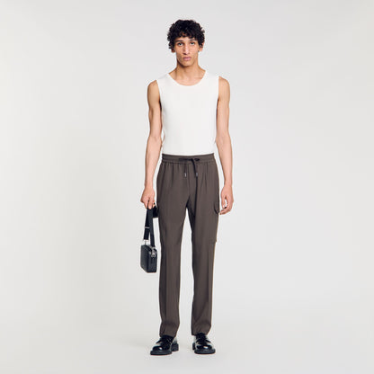 Elasticated cargo trousers | Sandro