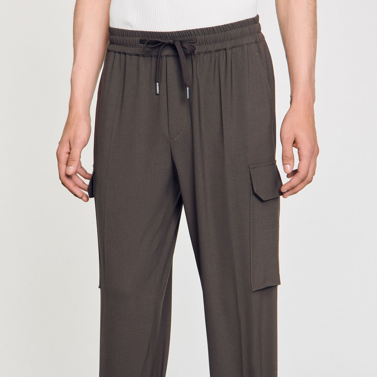 Elasticated cargo trousers | Sandro