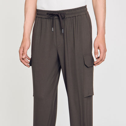 Elasticated cargo trousers | Sandro