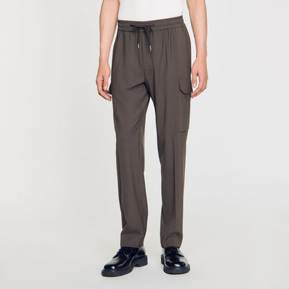 Elasticated cargo trousers | Sandro
